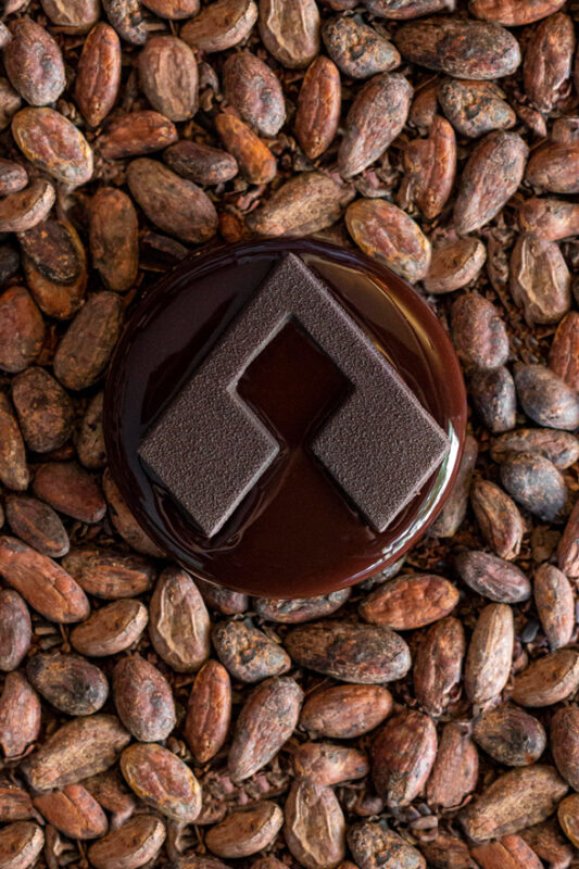 Pastel individual de chocolate Guanaja 70%